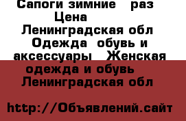 Сапоги зимние 38раз › Цена ­ 950 - Ленинградская обл. Одежда, обувь и аксессуары » Женская одежда и обувь   . Ленинградская обл.